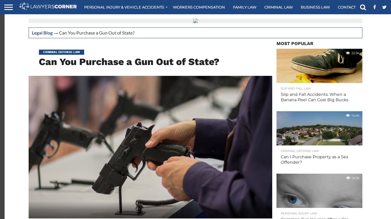 Can You Purchase a Gun Out of State? - Lawyers Corner Legal Blogs